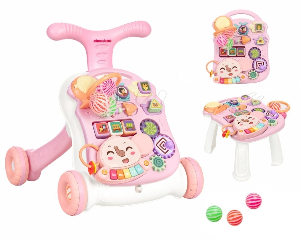 Kikka Boo guralica 3u1 Play & Grow Pink Kikka Boo guralica 3u1 Play & Grow Pink