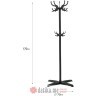 INART VJESAONIK METAL/PL COAT RACK BLACK 70X70X170