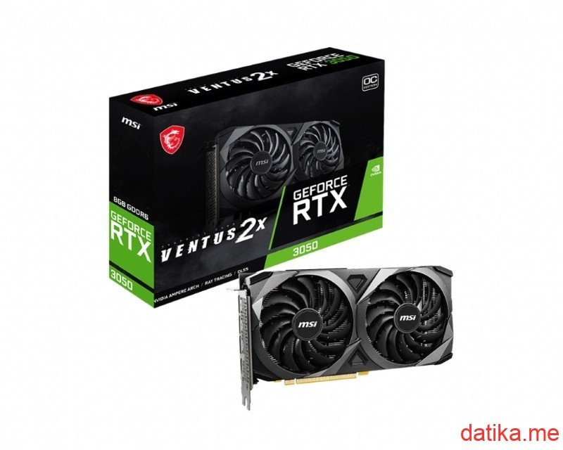 MSI nVidia GeForce RTX 3050 8GB 128bit, RTX 3050 VENTUS 2X 8G OC