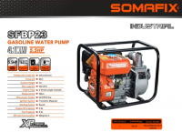 Somafix SFBP23 Pumpa motorna benzin 5,5HP 23m 500Lit/min 2"x2"