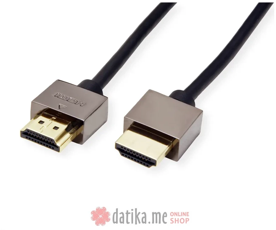 ROLINE Notebook HDMI High Speed Cable + Ethernet, M/M, black, 2 m в Черногории