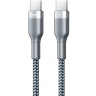 Remax Data kabl Tip C na Tip C 3A RC-010 srebrni 1m