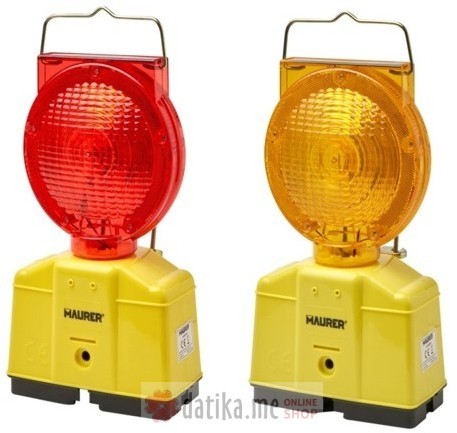 MAURER Lampa signalna za upozorenje žuta sa solarnim panelom
