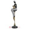 INART DEKORATIVNA FIGURA POLYRESIN FEMALE BLACK/GOLD 12X10X42
