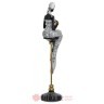 INART DEKORATIVNA FIGURA POLYRESIN FEMALE BLACK/GOLD 12X10X42