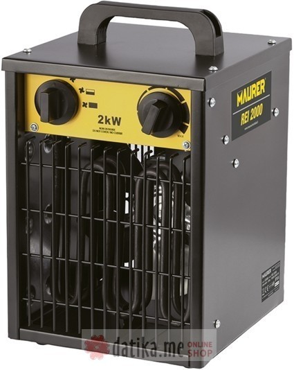 MAURER Kalorifer električni 1000-2000W 260mc/h 24x22,5x33cm в Черногории