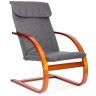 MODERNHOME Stolica za ljuljanje sa naslonom za noge walnut 