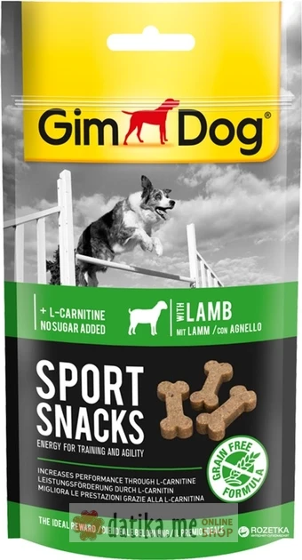 GIMDOG SPORT SNACKS WITH LAMB 60G.-poslastice za pse в Черногории