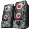 TRUST GXT 606 JAVV RGB LED illuminated 2.0 Speaker Set, Power output (RMS) 6 W