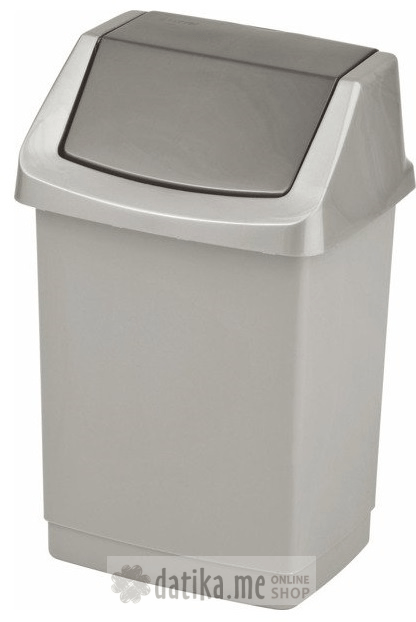 Curver Kanta za smece- CLICK-IT 9L, Srebrnao- antracit