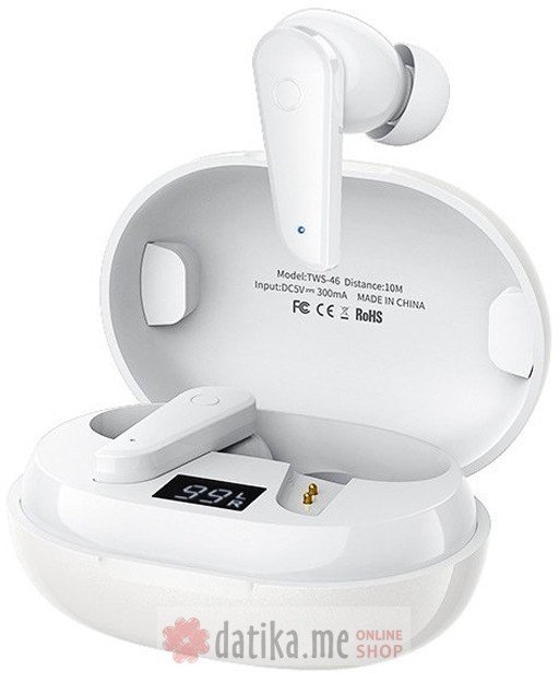 Remax TWS-46 Wireless slusalice bele 