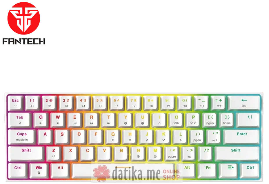 FANTECH MK857 MAXFIT61 SPACE EDITION Gejmerska mehanička tastatura (CRVENI SWITCH)