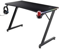 TRUST GXT709 Luminus RGB Gaming Desk Black - Cup holder