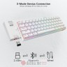 Redragon Draconic K530 PRO RGB Mechanical Gaming Keyboard, 2.4G,BT, 60% White