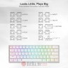 Redragon Draconic K530 PRO RGB Mechanical Gaming Keyboard, 2.4G,BT, 60% White