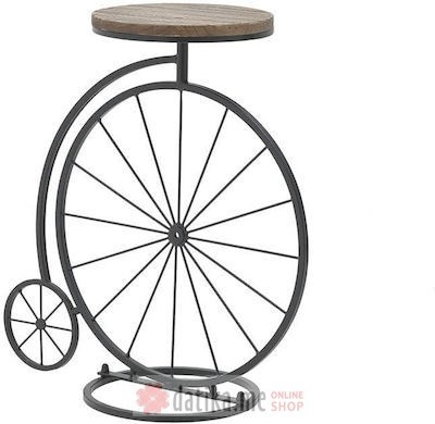 INART POSTOLJE ZA CVIJECE METAL/WOOD FLOWER STAND BICYCLE BLACK/NATURAL 65X30X68cm в Черногории