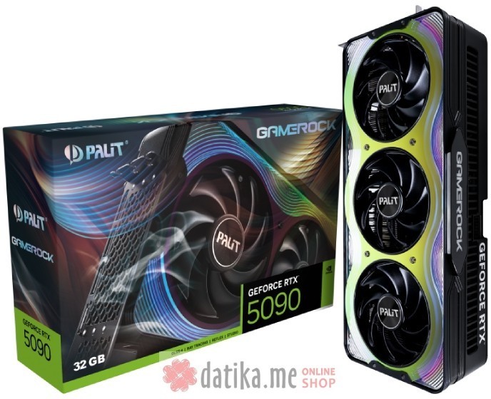 PALIT nVidia GeForce RTX 5090 32GB 512bit, RTX 5090 GameRock