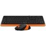 A4 Tech F1010 FStyler USB US narandzasta tastatura + USB narandzasti mis  