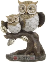 INART DEKORATIVNA SOVA POLYRESIN KREM/BRAON 17X9X23cm