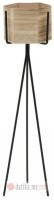 INART SAKSIJA METAL/DRVO CRNA/NATURAL 16X19X75cm