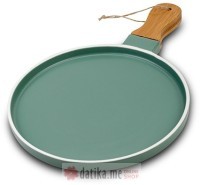 NAVA TANJIR ZA POSLUŽIVANJE SA RUČKOM OD BAMBUSA "Terrestrial" Green 35cm