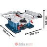 BOSCH 0601B30400 Testera stolarska stona (cirkular) 254mm 2100W GTS10 XC