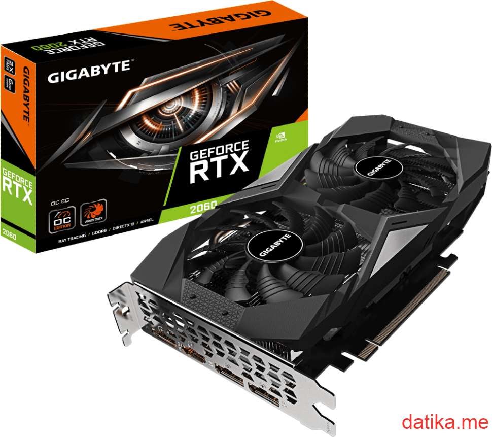 Gigabyte GeForce RTX 2060 OC 6G GDDR6 192-bit, GV-N2060OC-6GD (rev. 2.0) в Черногории