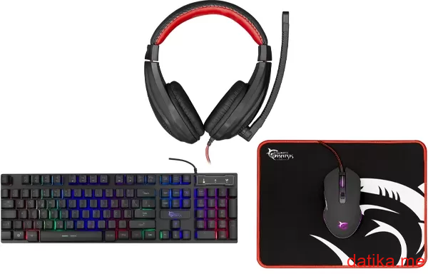 White Shark COMANCHE 2 Komplet Tastatura+mis+podloga+slusalice