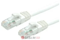 Rotronic Value patch cable, Cat. 6, U/UTP, white, LS0H, 5m