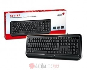 GENIUS KB-118 II USB US crna tastatura в Черногории