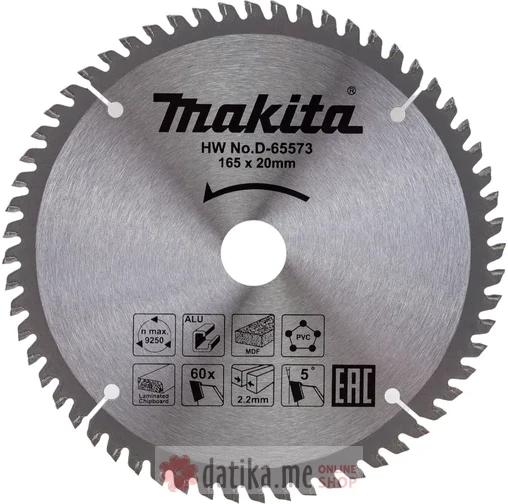 Makita D-65573 NOZ ZA CIRKULAR 165x20MM