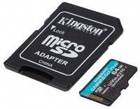 Kingston Canvas Go Plus Micro SDHC + SD Adapter 64GB/128GB/256GB