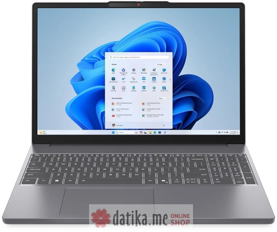 Lenovo IdeaPad Slim 3 15IRH10 Intel Core i5-13420H/16GB/512GB SSD/Integrisana Intel UHD/15.3" 1920x1200 WUXGA 60Hz, 83K100B5YA   в Черногории