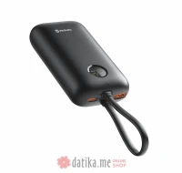 Swissten Power bank VOLTBOX 35W 10000 mAh with built-in cables USB-C, Lightning
