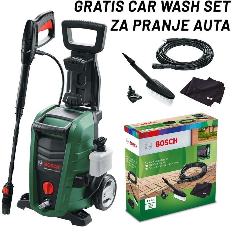 BOSCH Perač pod pritiskom 125B 1500W UniversalAquatak 125+Care Set (061599262B)
