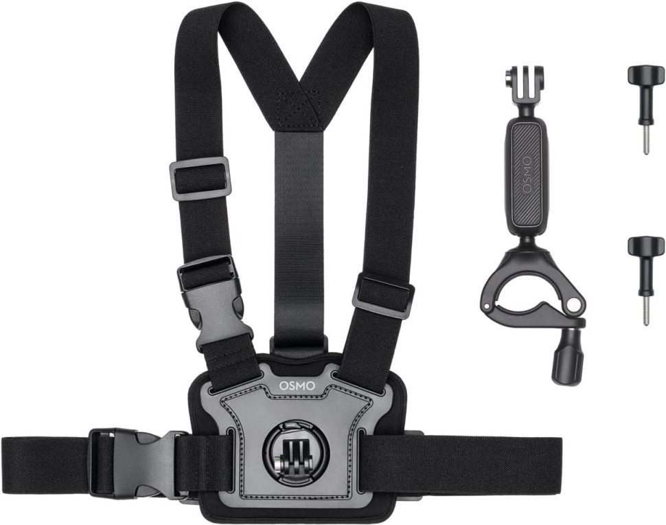 DJI Osmo Action Biking Accessory Kit(Chest Strap Mount, Handlebar Mount, Locking Screw x 2)