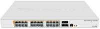 MikroTik 24 port Gigabit Ethernet router/switch with four 10Gbps SFP+ ports (CRS328-24P-4S+RM)