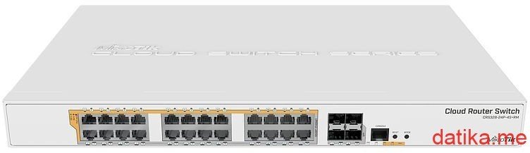 MikroTik CRS328-24P-4S+RM 24 port Gigabit Ethernet router/switch with four 10Gbps SFP+ ports in Podgorica Montenegro