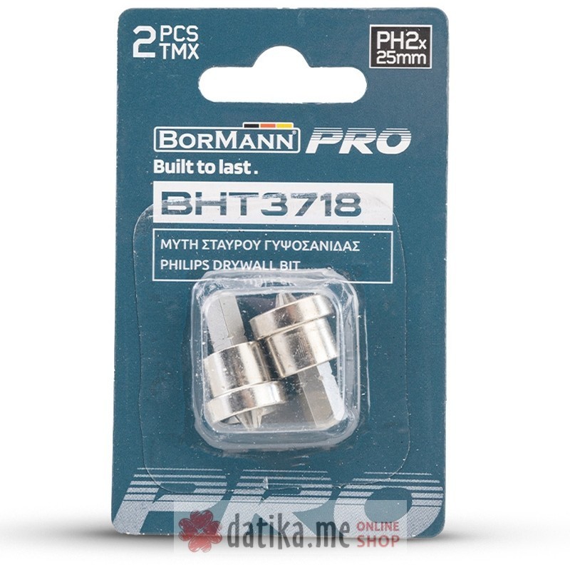 Bormann BHT3718 Bit nastavci sa graničnikom dubine PH2x25mm 2kom  в Черногории