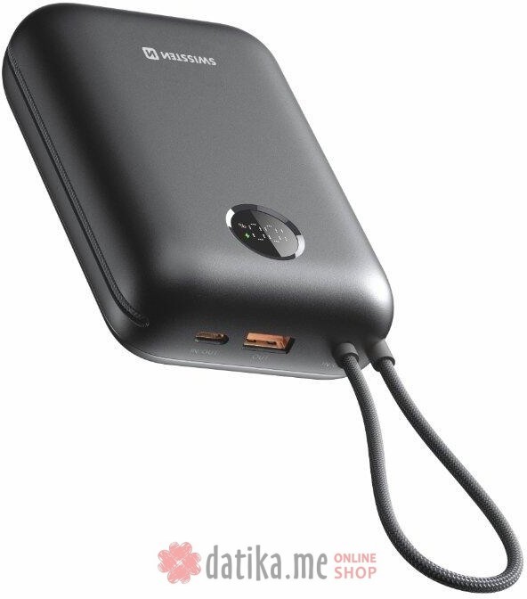 Swissten Power bank VOLTBOX 35W 20000 mAh with built-in cables USB-C, Lightning в Черногории