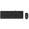A4 TECH F1010 FSTYLER USB YU siva tastatura + USB sivi miš в Черногории
