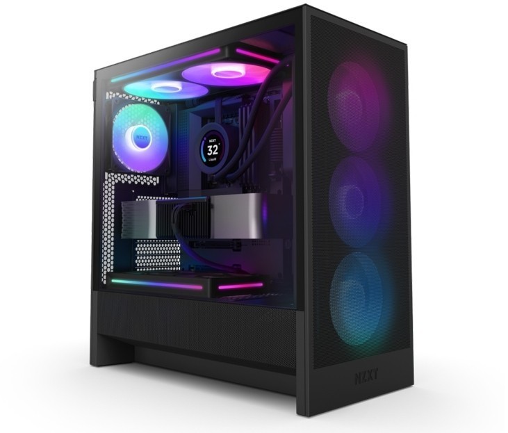 NZXT H5 Flow RGB Gaming kućište crno (CC-H52FB-R1)
