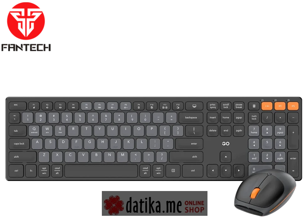 FANTECH WK895 SET BEZICNI MIS I TASTATURA SIVA в Черногории