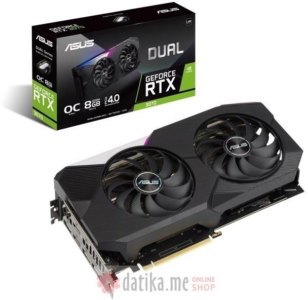 Asus Dual GeForce RTX 3070 V2 OC edition, DUAL-RTX3070-O8G-V2