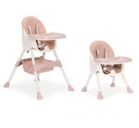 Eco Toys STOLICA ZA HRANJENJE 2U1 PINK/WHITE
