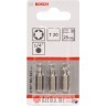 BOSCH 2607001611 Bit nastavci za odvijač T20 TORX 1/4" 25mm 3kom