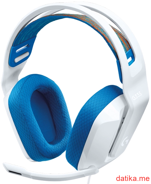 Logitech G335 bijelo-plave slusalice gejmerske, mikrofon, 3.5mm. в Черногории