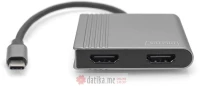 Digitus DA-70828 Adapter USB Type-C -2x HDMI 4K