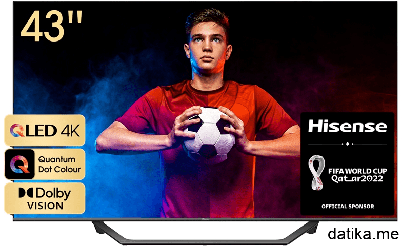 Hisense 43A7GQ ​43" 4K UHD, HDR10+​ QLED, ​Smart TV