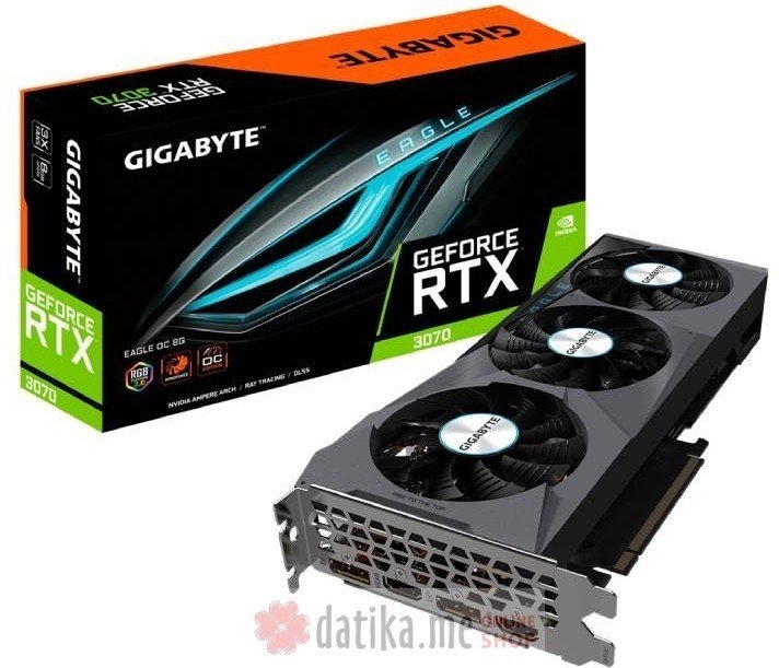 Gigabyte GV-N3070EAGLE OC-8GD ​nVidia GeForce RTX 3070 EAGLE 8GB